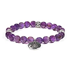 Amethist met Buddha Mala/armband