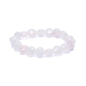 Rozenkwarts hartvormig Armband