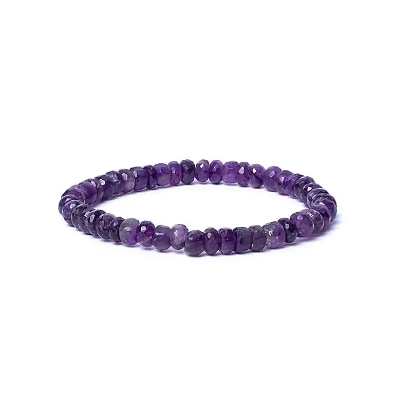 Amethist facet AA kwaliteit Armband