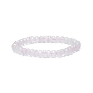 Rozenkwarts facet AA kwaliteit armband