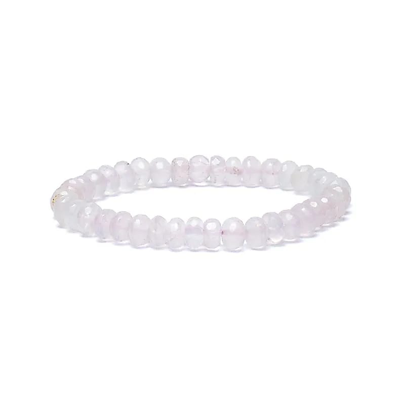Rozenkwarts facet AA kwaliteit armband